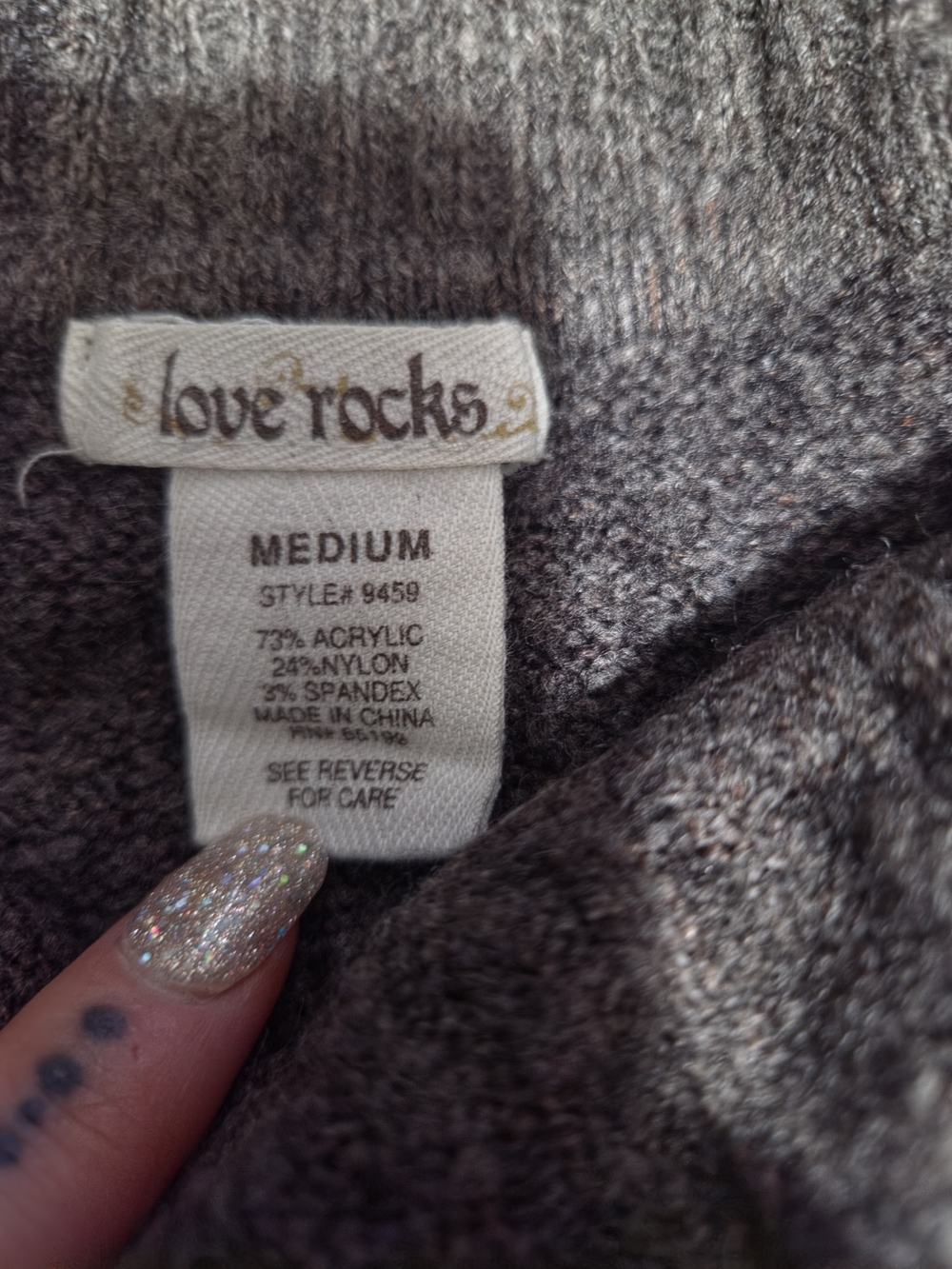 Love Rocks Cowl Neck Sweater - Picture 3 of 3